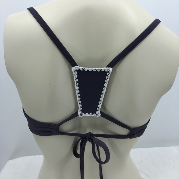 Shade & Shore Women's 34D Gray and Turquoise Top - Picture 12 of 16